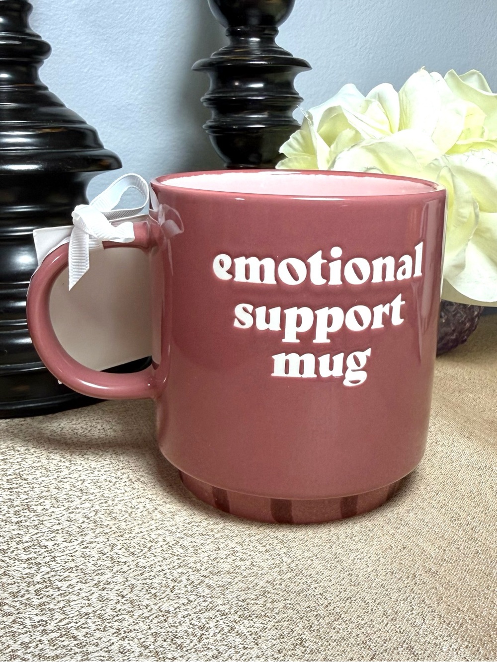 New EMOTIONAL SUPPORT Ceramic Mug